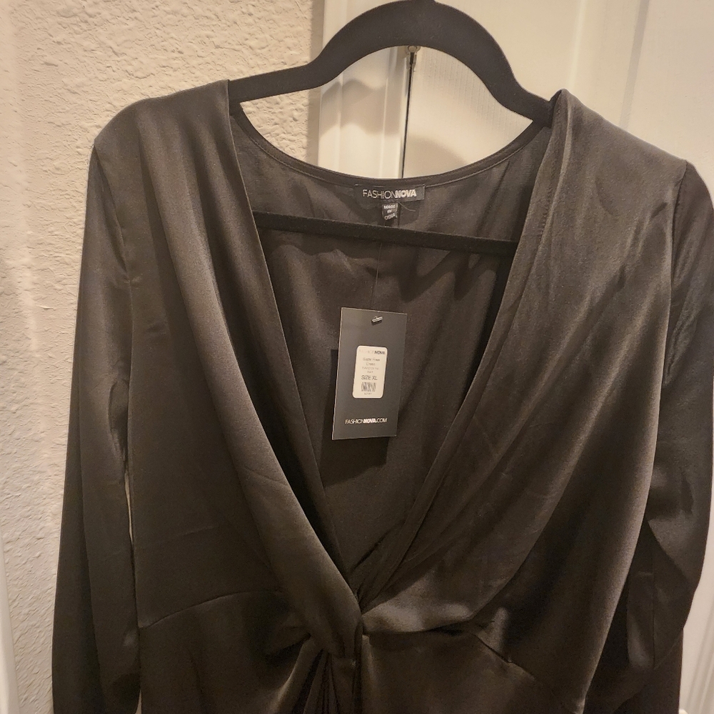 Black Satin Dress